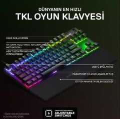 SteelSeries Apex Pro TKL RGB İngilizce Kablolu Mekanik Oyuncu Klavyesi - Teşhir