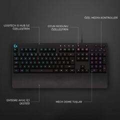 Logitech G213 Prodigy Kablolu Oyuncu Klavyesi - Teşhir
