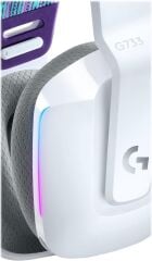 Logitech G733 7.1 981-000883 Beyaz Kablosuz Mikrofonlu Kulak Üstü Oyuncu Kulaklığı - Teşhir