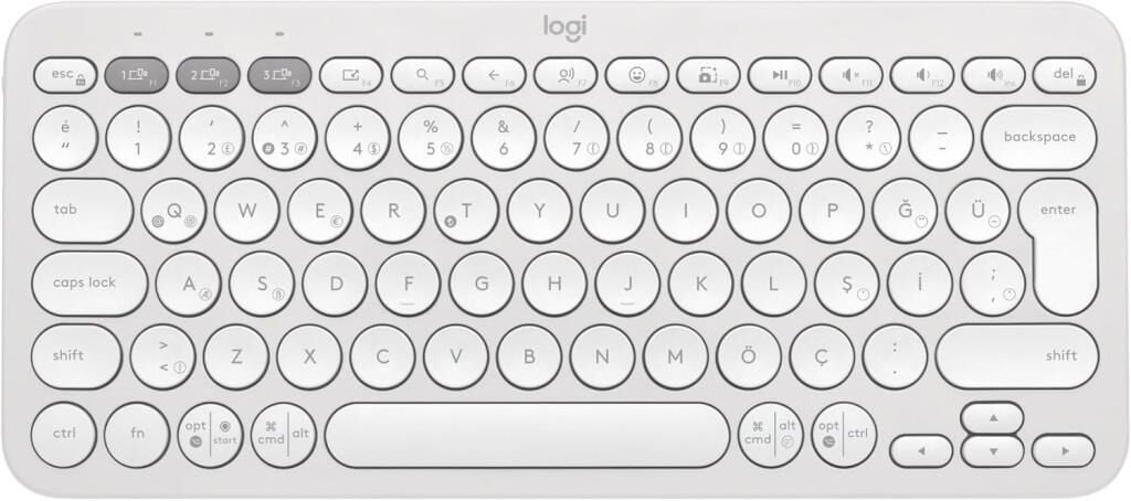 Logitech Pebble Keys 2 K380S 920-011860 Beyaz Kablosuz Klavye Outlet