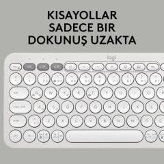 Logitech Pebble Keys 2 K380S 920-011860 Beyaz Kablosuz Klavye Outlet