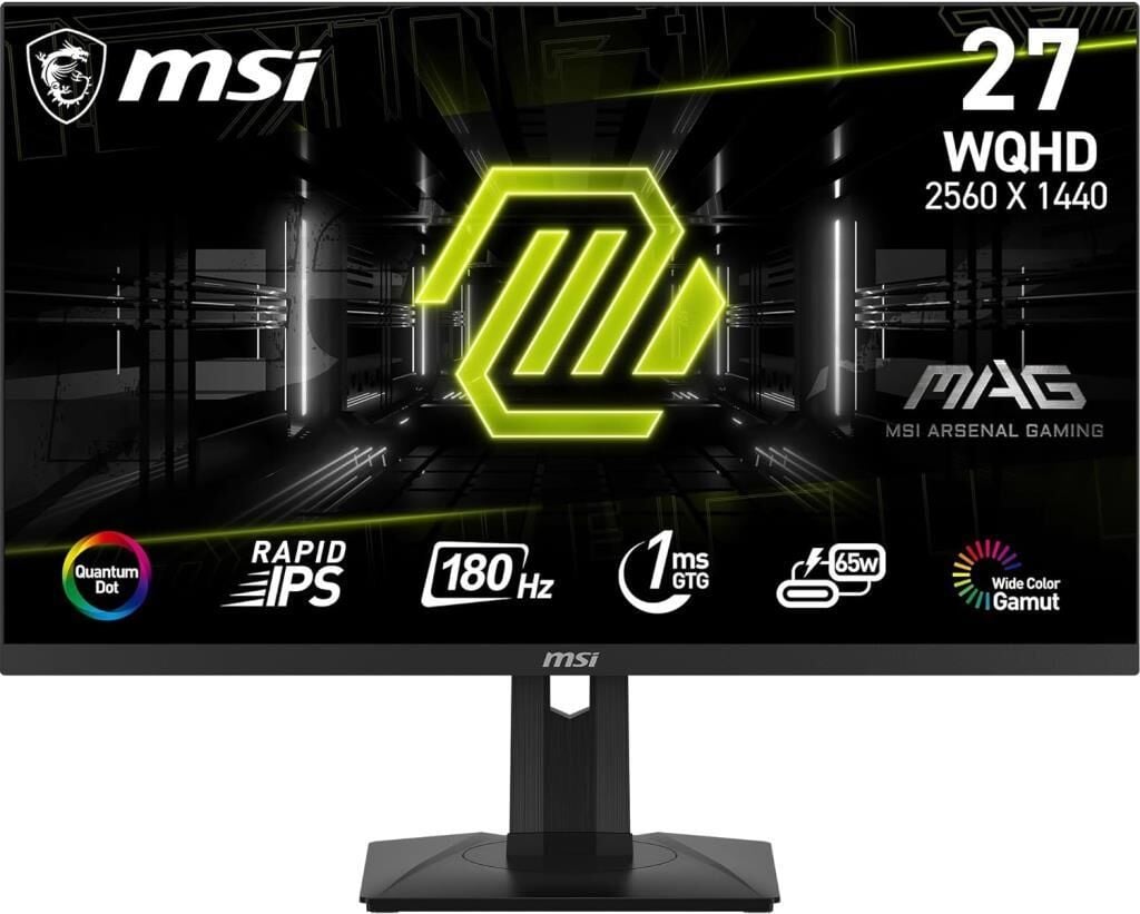 MSI MAG 274QRF QD E2 27'' 1 ms 2K Pivot IPS 180 Hz Oyuncu Monitörü - Teşhir
