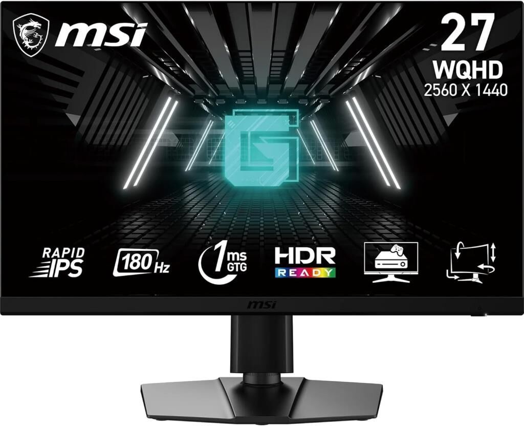 MSI G272QPF E2 27'' 1 ms 2K Pivot IPS 180 Hz Oyuncu Monitörü Outlet