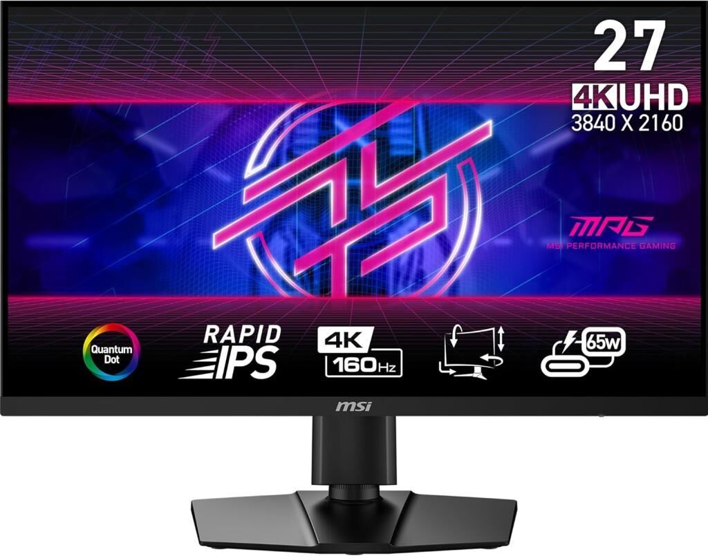 MSI MPG 274URF QD 27'' 0.5 ms 4K Pivot IPS 160 Hz Oyuncu Monitörü Outlet