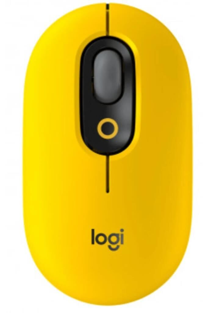 Logitech POP Emoji 910-006546 Sarı Sessiz Optik Kablosuz Mouse - Teşhir