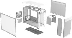 Asus Prime AP201 1 Fanlı Beyaz mATX Bilgisayar Kasası Outlet