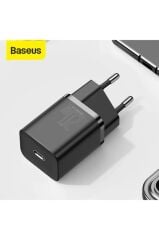 Baseus Super Si QC 20 W Type-C Siyah Hızlı Şarj Adaptörü Teşhir