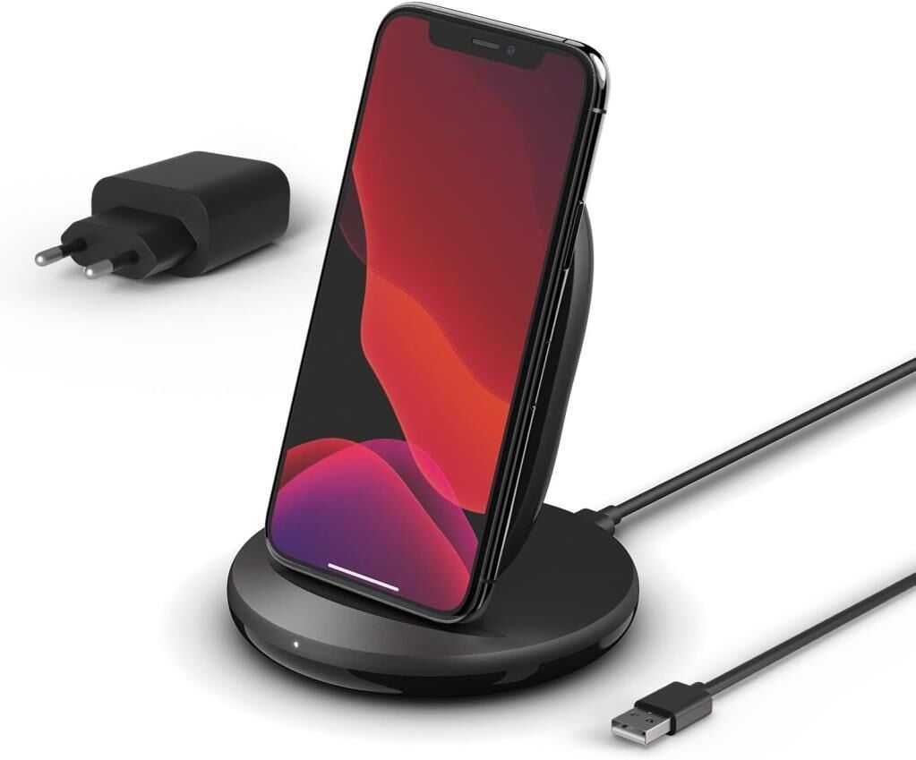 Belkin BoostCharge 15W Kablosuz Şarj Standı (Qi Şarj Standı) - Siyah Teşhir