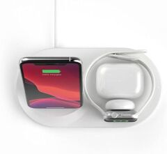 Belkin WIZ001VFWH Beyaz 3in1 Kablosuz Şarj Aleti Teşhir