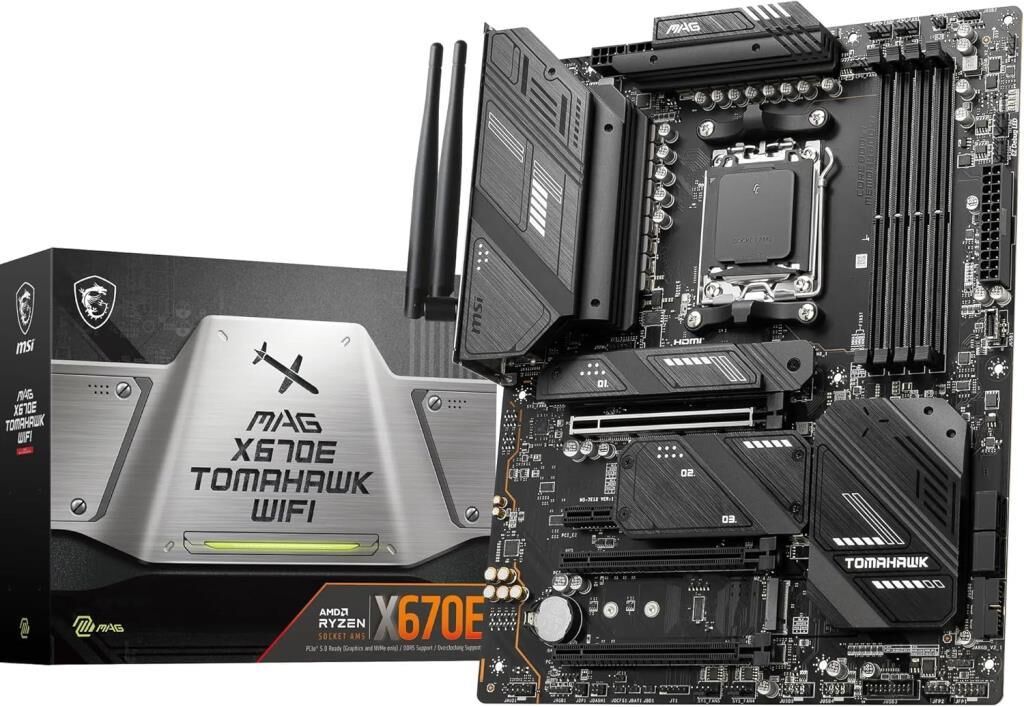MSI Mag X670E Tomahawk Wi-Fi AMD AM5 DDR5 ATX Anakart Teşhir
