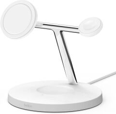 Belkin Boost Charge Pro WIZ009VFWH 3in1 Beyaz Hızlı Kablosuz Şarj Aleti - Outlet