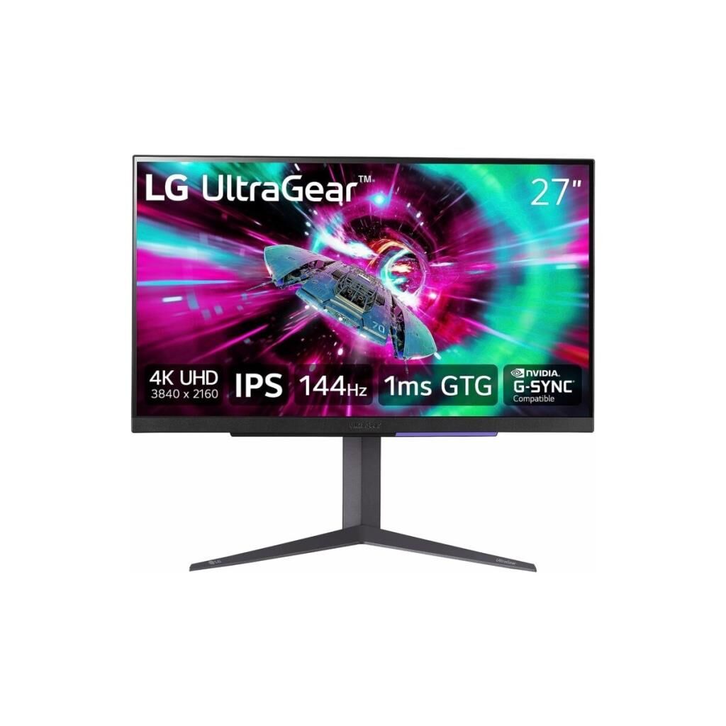LG UltraGear 27GR93U-B 27'' 1 ms 4K Pivot IPS 144 Hz Oyuncu Monitörü Teşhir