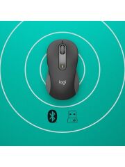Logitech M650 Signature 910-006253 Siyah Sessiz Küçük Boy Sağ El Kablosuz Mouse Teşhir