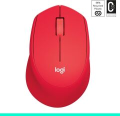 Logitech M330 Silent Plus 910-004911 Kırmızı Sessiz Optik Kablosuz Mouse