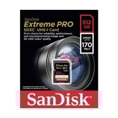 SanDisk Extreme Pro SDSDXXY-512G-GN4IN Class 10 UHS-I U3 V30 512 GB Hafıza Kartı - Outlet