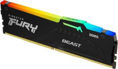Kingston FURY Beast RGB 32GB 6000MT/s DDR5 CL30 Desktop Memory | AMD EXPO | Single Module | KF560C30BBEA-32