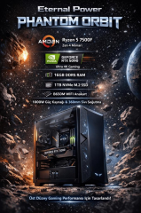 Eternal Power PHANTOM ORBIT Ryzen 5 7500F RTX 5090 16GB DDR5 1TB M.2 B650M WIFI 1000W 360mm Gaming PC