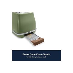 DeLonghi CTOV2103.BW Ekmek Kızartma Makinesi (Teşhir & Outlet)