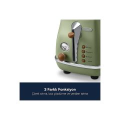 DeLonghi CTOV2103.BW Ekmek Kızartma Makinesi (Teşhir & Outlet)