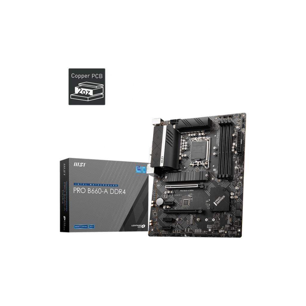 MSI Pro B660-A D4 Intel LGA1700 DDR4 ATX Anakart Outlet