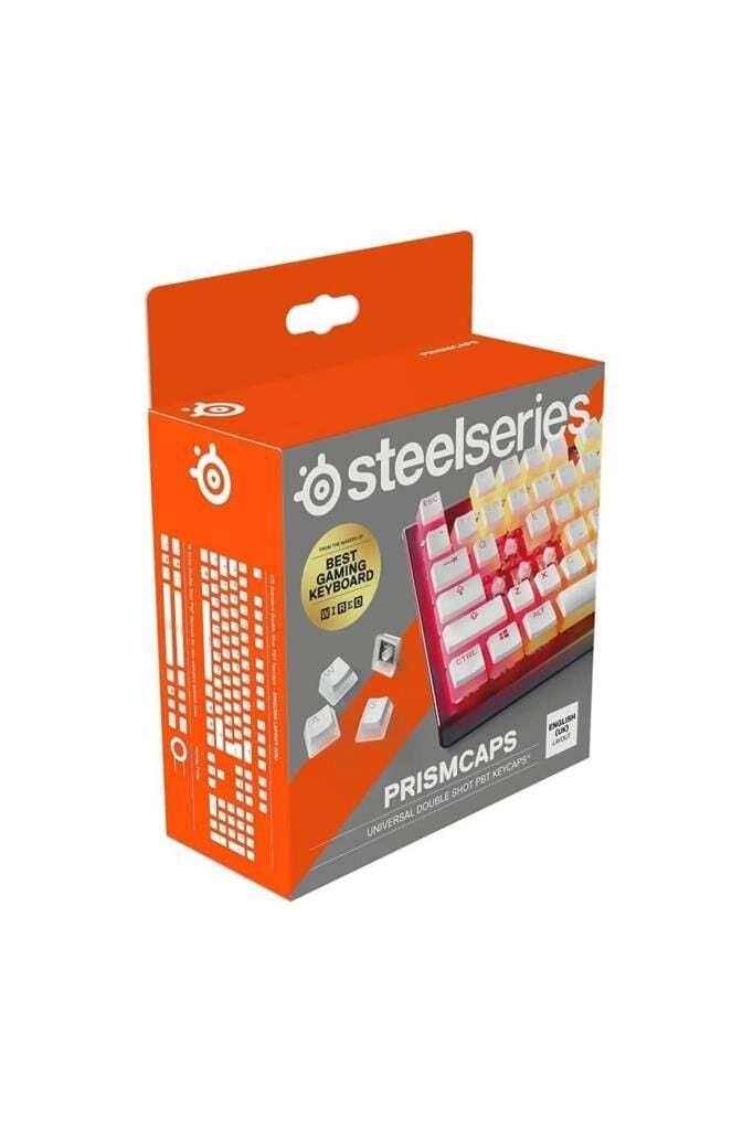 SteelSeries PrismCaps UK Beyaz Tuş Takımı Outlet