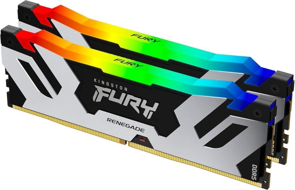 Kingston Fury Renegade RGB 48 GB (2x24) 7200 MHz DDR5 CL38 KF572C38RSAK2/48 Ram