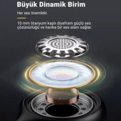 Ugreen 3.5mm Mikrofonlu Kulakiçi Kablolu Kulaklık