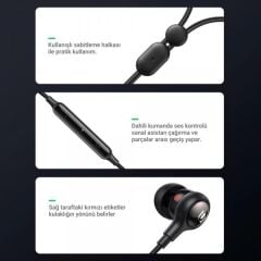 Ugreen 3.5mm Mikrofonlu Kulakiçi Kablolu Kulaklık