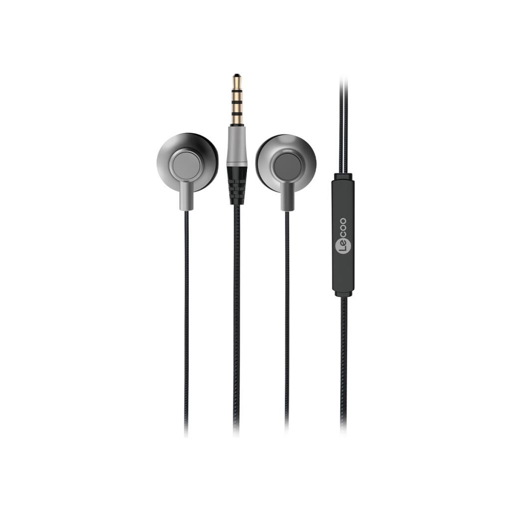 Lecoo EH101 Kablolu 3.5mm Jacklı Kulak İçi Mikrofonlu Kulaklık Siyah