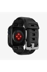 Spigen Apple Watch 45mm (Seri 9/8/7) Kılıf & Kordon Kayış Rugged Armor Pro Black Outlet