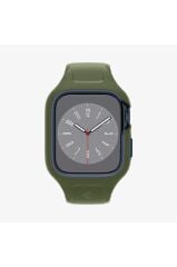 Spigen Apple Watch 45mm (Seri 9/8/7) Kılıf & Kordon Kayış Liquid Air Pro Moss Green Outlet