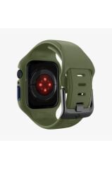 Spigen Apple Watch 45mm (Seri 9/8/7) Kılıf & Kordon Kayış Liquid Air Pro Moss Green Outlet