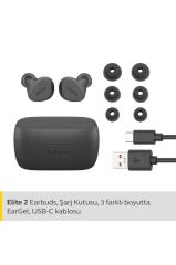 Jabra Elite 2 TWS Kulak İçi Bluetooth Kulaklık Gri Teşhir