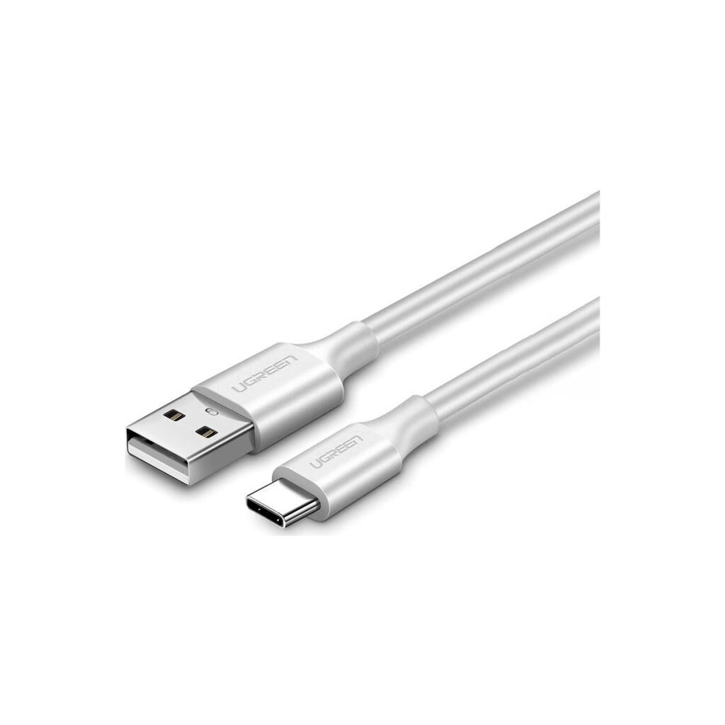 Ugreen USB to USB C Hızlı Şarj Kablosu Beyaz 2 Metre