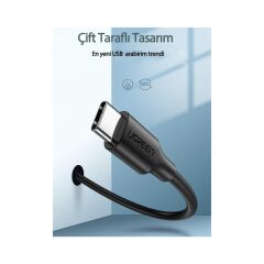 Ugreen USB to USB C Hızlı Şarj Kablosu Beyaz 2 Metre