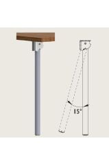 Gürçay Katlanır Masa Ayağı 11.503 (4'lü) Parlak Krom