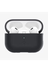 Spigen AirPods Pro (2.Nesil) Kılıf, Spigen Silicone Fit + Strap (Askı İpi) Black Outlet