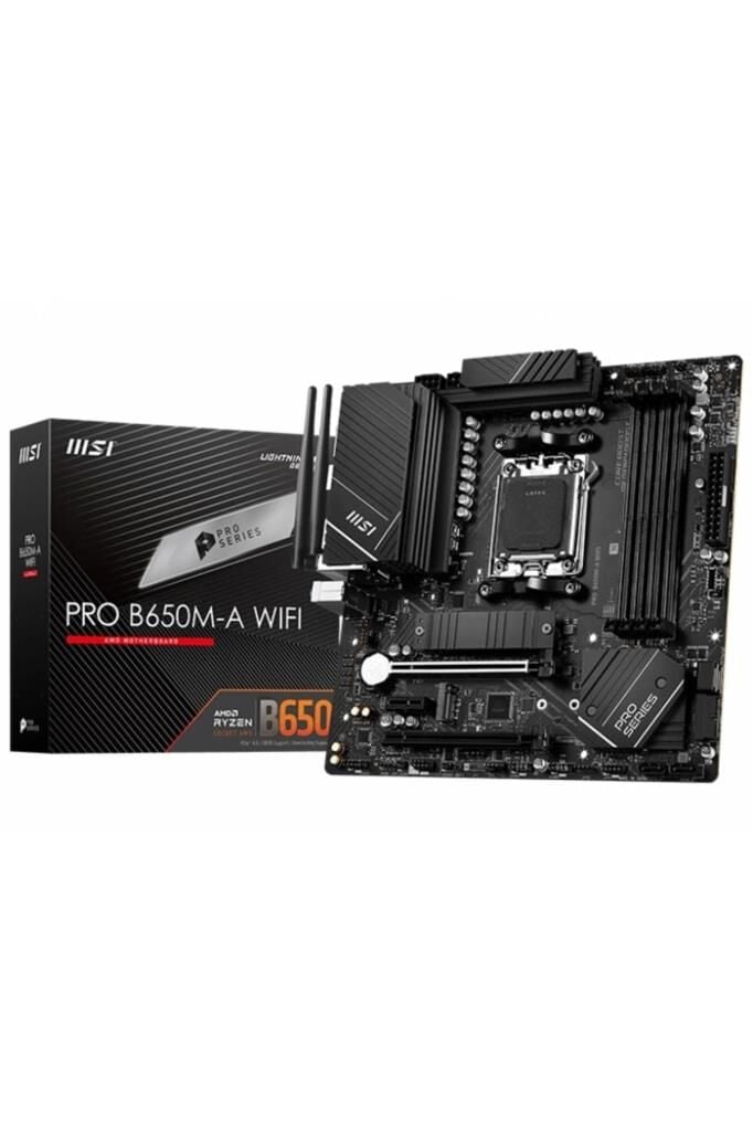 MSI Pro B650M-A Wi-Fi AMD AM5 DDR5 Micro ATX Anakart Outlet