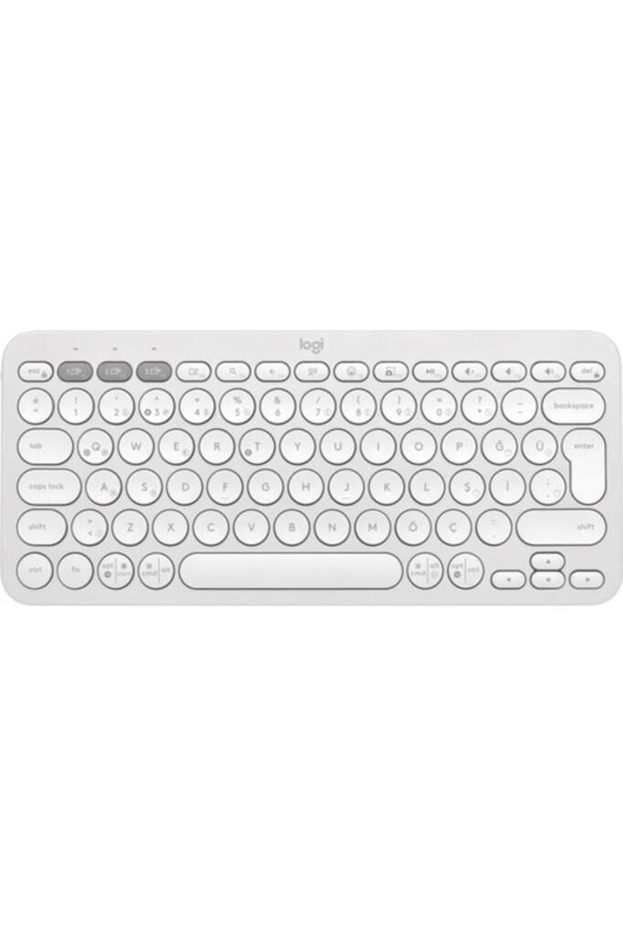 Logitech Pebble Keys 2 K380S 920-011860 Beyaz TKL Q Kablosuz Klavye Teşhir
