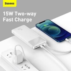 Baseus Bipow Pro Overseas Beyaz 10000 mAh Powerbank