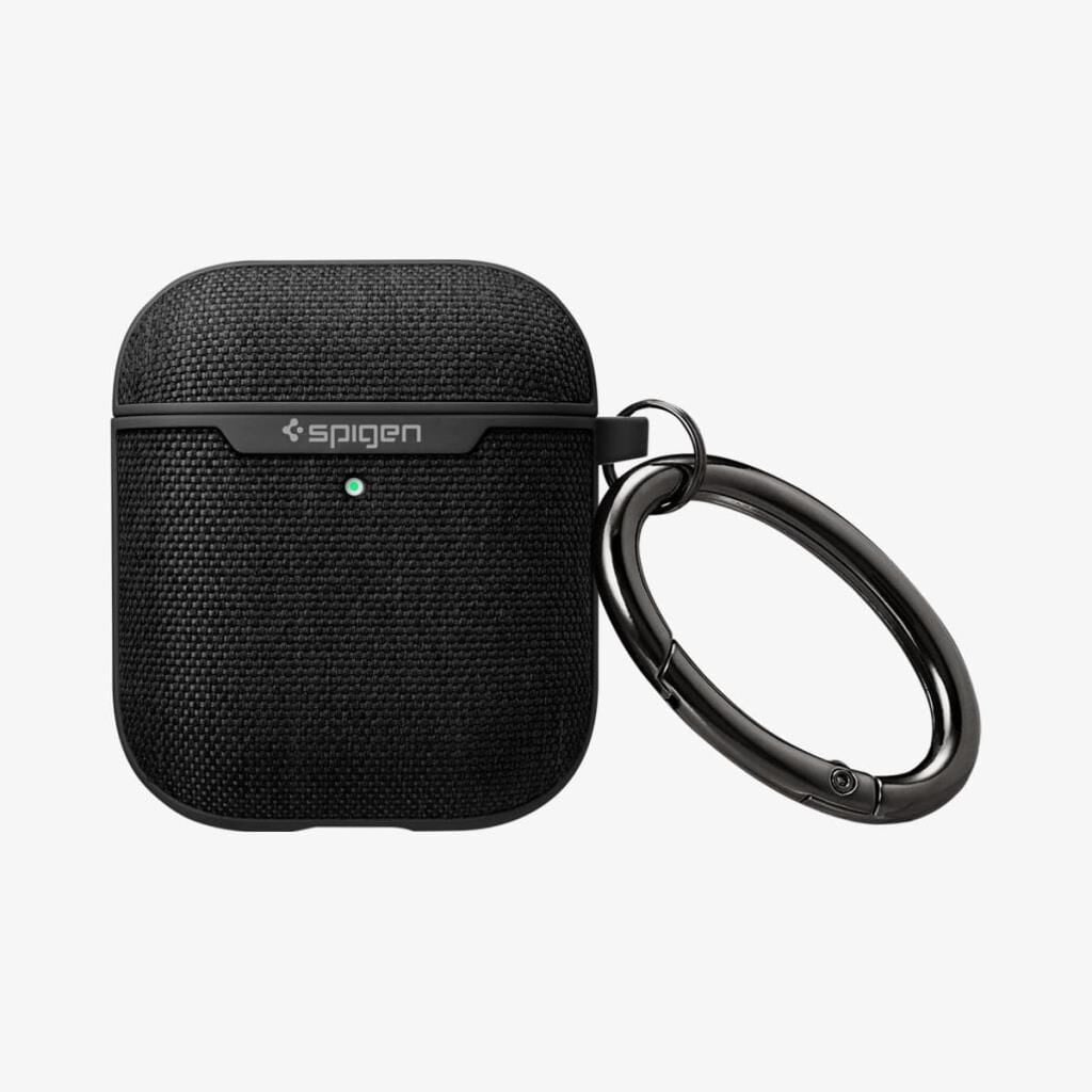 Spigen Apple AirPods (2.nesil) / (1.nesil) ile Uyumlu Kılıf Urban Fit Dokuma Black - OUTLET
