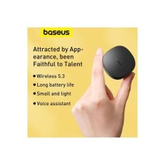 BASEUS Encok WM01 2022 TWS Kulak İçi Bluetooth Kulaklık Siyah
