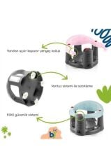 Babyjem Önden Açılır Banyo ve Mama Oturağı Gri Teşhir