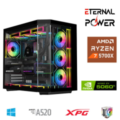 ETERNAL POWER RYZEN 7 5700X 32G DDR4 1TB M.2 RTX5060Ti A520 A650W