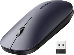 Ugreen Kablosuz Ergonomik Fare, Usb Alıcılı 2.4Ghz 4000 Dpı Sessiz İnce Kablosuz Bluetooth Fare, Tablet,Pc,Dizüstü Bilgisayar İle Uyumlu.